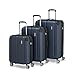 Travelite Kofferset 3 teilig Hartschale L/M/S, 4 Rollen, City, Größe S Handgepäck, Reisekoffer Trolleys mit kratzfester Oberfläche, TSA Schloss + Dehnfalte (außer Größe S)