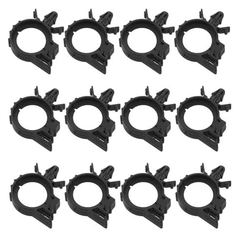 Clips de fijación para arneses con estructura compacta de plástico negro para motor, 20 uds