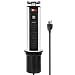 UL Approval Pop Up Power Socket Outlet with 2 USB JACKYLED Retractable Hidden Recessed Power Strip Charging Station 3 AC Outlets 6.5FT Extension Cord for Kitchen Office Desk Conference Counter Island