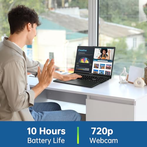 Vivobook Go - Computer portatile FHD da 15,6", Intel i3-N305 (8-Core fino a 3,8 GHz), 8 GB di RAM, 128 GB di memoria, WiFi 5 e BT 5.1, con bundle, PC ultraportatile, Windows 11 - Notebook - Immagine 2