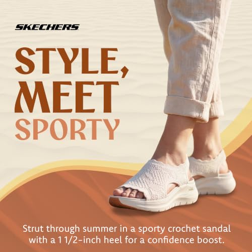 Image of Skechers Women's Arch Fit 2.0 - Flawless Choice | Arch Fit 2.0 Sandal, Yoga Foam Cushioned Footbed, Machine Washable, Stretch Fit, APMA Seal of Acceptance