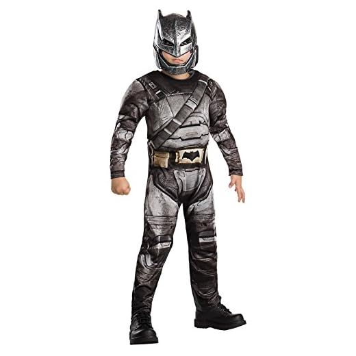 Rubies Batman Armour - Batman vs Superman amanecer de Justicia - Disfraz Infantil - Grande - 128cm - Edad 7-8