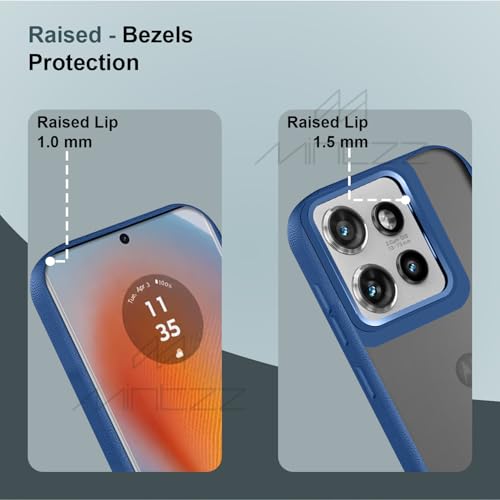 Image of MINTZZ Moto Edge 50 Back Cover, Leather Design, Protective Cover with Camera Lens Protection, Premium Grip & Slim Fit Durable, Edge 50 Case