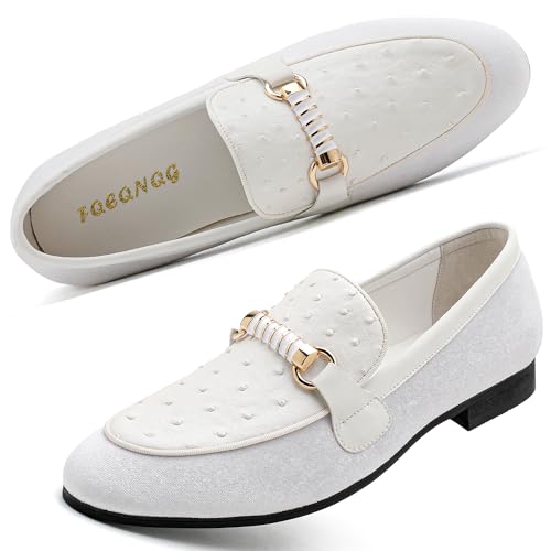 Image of Men's Fashion Formal Velvet Loafers and Wedding Dress Shoes for Men, Penny Slip-On Smoking Luxury Men Casual Shoes