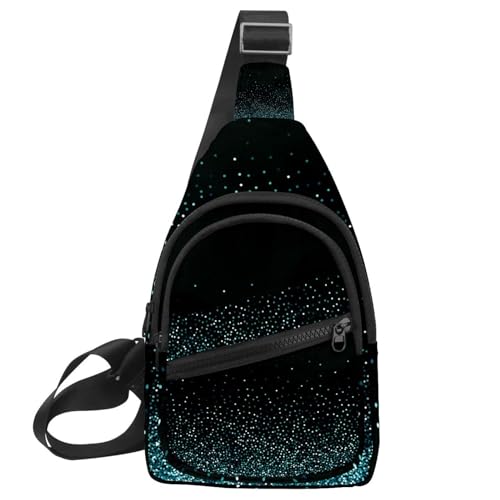 Sacs à bandoulière noirs au design de paillettes abstraites élégantes