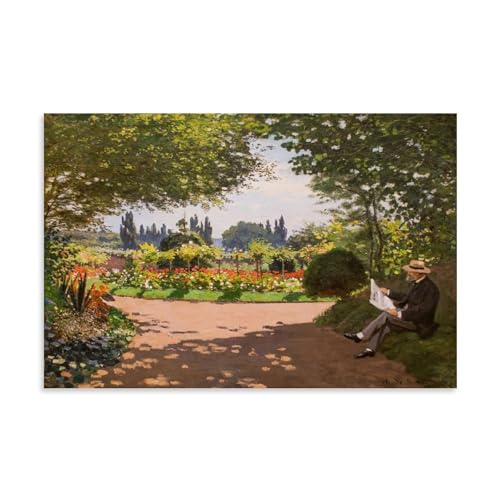 �N���[�h�E���l(Claude Monet) ���� ��œǏ�������A�h���t�E���l �v�����g �|�X�^�[ �z�[������ �A�[�g�p�l�� �v�����g �L�����o�X �ǃA�[�g ����Ǌ|�� �G�� �ŉ� �|�p��i �C���e���A16x24inch(40x60cm)