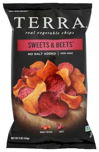 Terra Vegetable Chips, Sweets & Beets, No Salt Added, 6