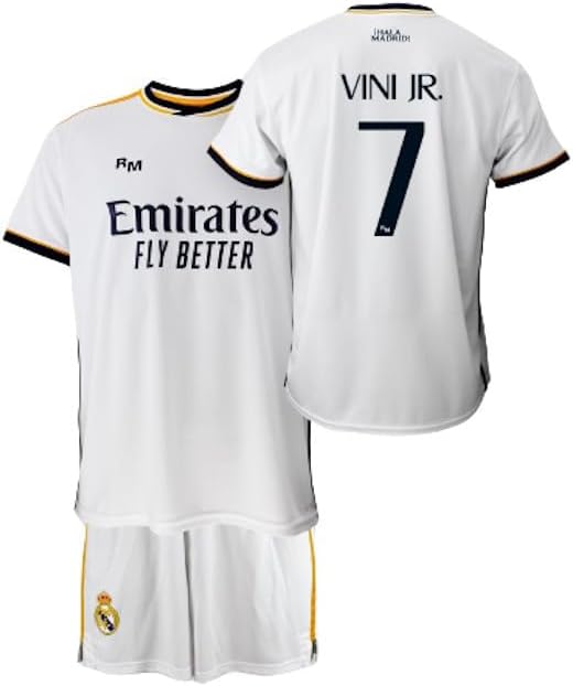 Real Madrid VINI JR. サッカーユニフォーム Mサイズ　半袖 Real Madrid Children's Set with T-Shirt and Trousers for the First