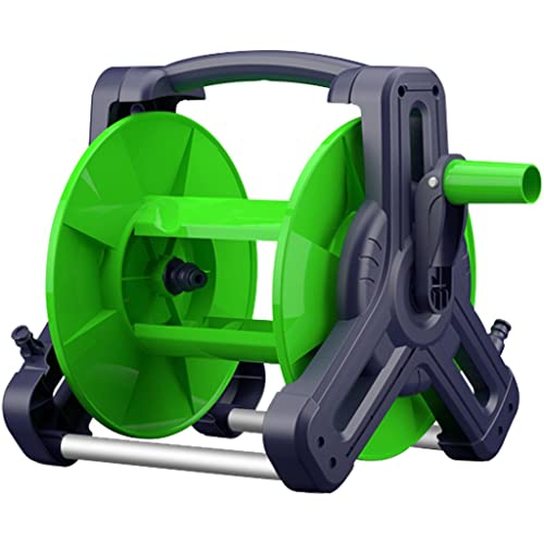 YJKKZQLB Carrito portamangueras Carrito portamangueras para Lavado de Autos, portamangueras para jardín montado en la Pared, portamangueras para riego de huertos (Carrete portamangueras Verde)