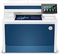 HP Color LaserJet Pro MFP 4302fdw 5HH64F, Stampante Multifunzione A4, Stampa Fronte e Retro Automatico, 33 ppm, USB, Wi-Fi, Ethernet, Fax, Copia, Scansiona, ADF, Schermo Touch da 4,3", Blu