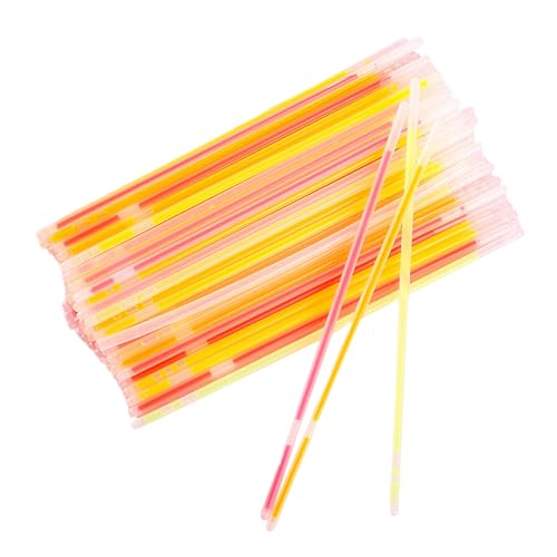 SUPVOX 150piezas Paquete De Barras Luminosas Para Fiestas Pulseras Luminosas Fluorescentes Artículos Que Brillan La Oscuridad Para Fiestas y Halloween