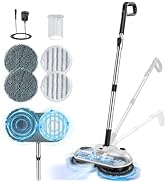 ScrubWiz Cordless Electric Mop, Electric Spin Mop with Water Spray, Powerful Floor Cleaner, Super...