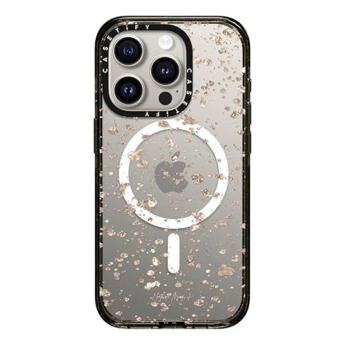 CASETiFY MagSafe ΉCpNg iPhone 15 Pro P[X [MILKi (4x MIL-STD-810G) / 2.5m̗NA] - Modern Art By Nature Magick - Glitter