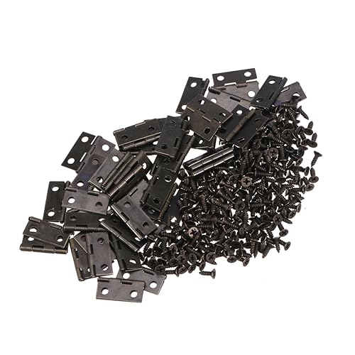OSALADI Mini Jewelry Box Hinge Hardware 250pcs Spring Hinge Screws Automatic Closing for Boxes