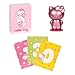 MOOSE GAMES Hello Kitty Strawberry Milk Slap Game, Includes 76 Cards & Collectible Hello Kitty Figurine, Flip Cards & Be The Fastest to React to Pairs, Fives & Strawberry Milk, Ages 8+, 2-6 Players