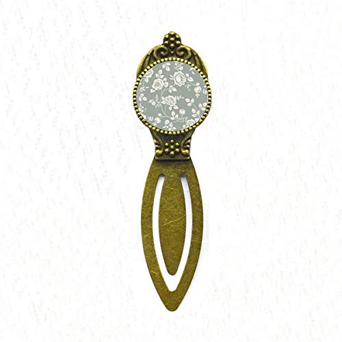 Marque-page rétro illustré roses et feuilles aux finitions premium
