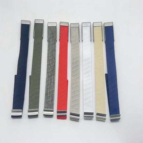 Image of Nylon Wristband Suitable for Whoop 5.0 /MG | Stretch Sports Loop Strap with Metal Frame Connector