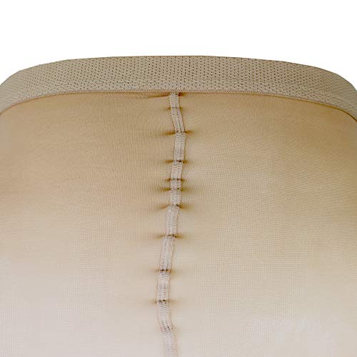 Image of Truform Sheer Compression Pantyhose, 15-20 mmHg, Women's Shaping Tights, 20 Denier, Nude, Medium (Pack of 3)