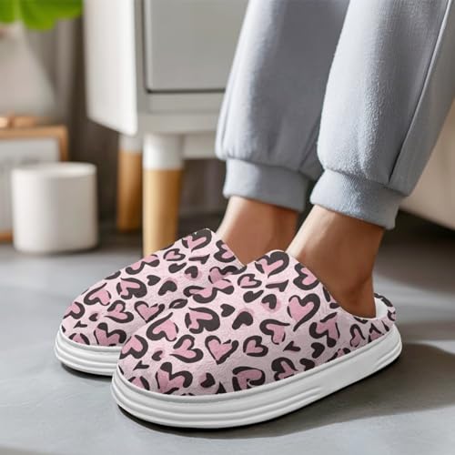 Womens Platform Slippers for Winter, Memory Foam Plush Cozy House Slippers for Indoor Outdoor Bedroom Shoes3