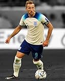 Ikonic Fotohaus Harry Kane Soccer Star Signed Photo Autograph Print Wall Art Home Decor