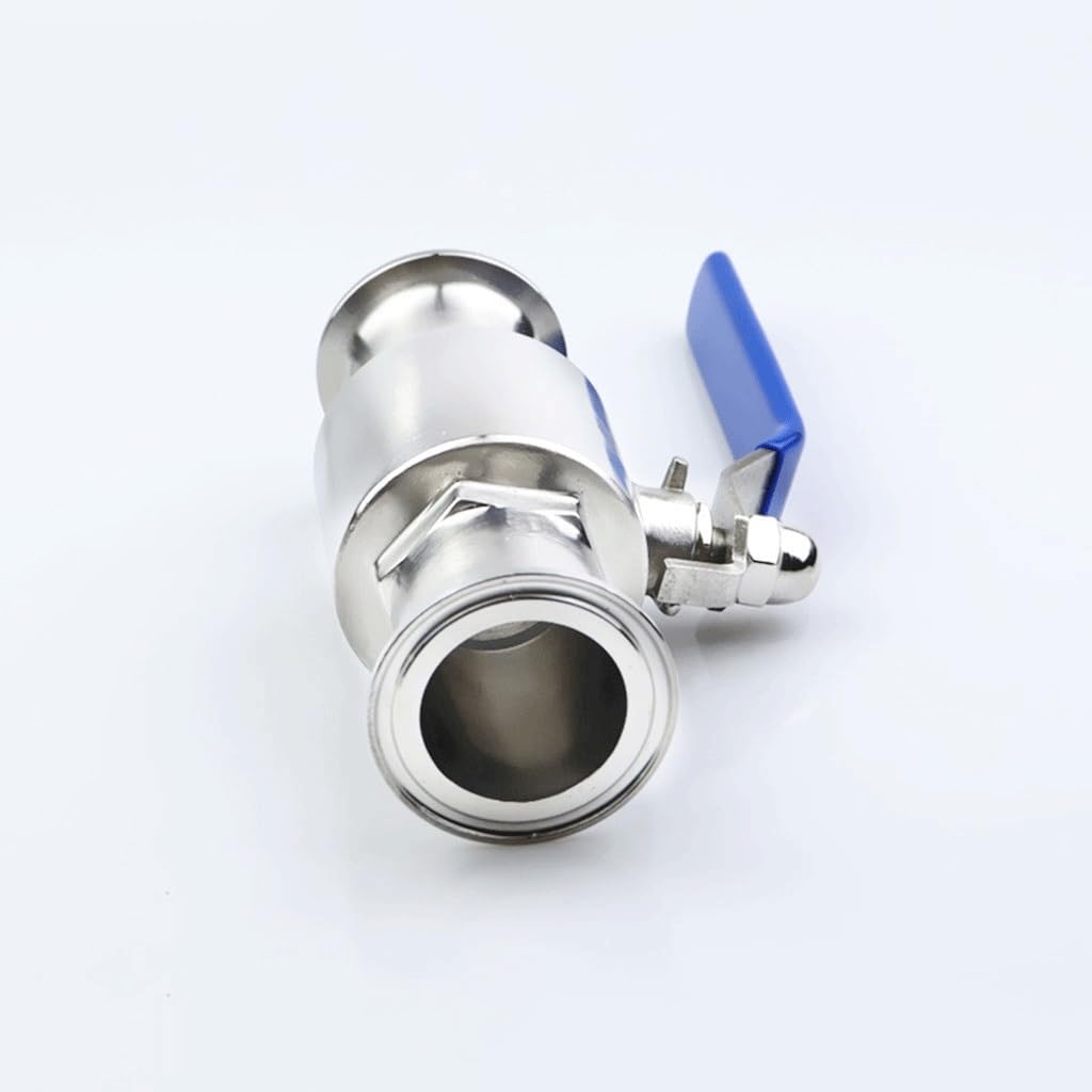 Valvola A Sfera Sanitaria In Acciaio Inox Da 1pcs 304, TRI CLAMP Ferrule Od. For Diario Homebrew. (Size : 32mm x Ferrule 50.5)