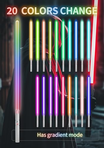 Image of Lightsaber,Dueling Double Light Saber,Metal Hilt Force Fx Rechargeable 2pack Real 20 Colors Length 4 Modes