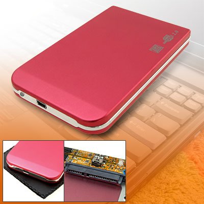 Caja externa aluminio para disco duro SATA 2.5" USB miniatura 1