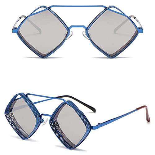 Small Retro Steampunk Sunglasses Men's Glasses Hollow Diamond Frame Square Metal Women Sun Glasses Fashion Eyewear2