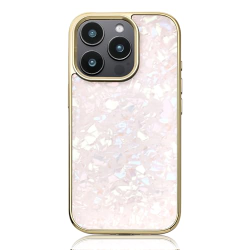 [ UNiCASE ���� ] iPhone 16Pro �Ή� �w�ʌ^ �P�[�X �L���L�� [ �V�F�����O���X × ���b�L�t���[�� ] �ϏՌ� �I�V���� ���� �X�}�z�P�[�X ���j�P�[�X Glass Shell Case (�s���N)