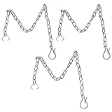 Lydia's Deal 3 Pieces Toilet Flapper Chain,Universal Stainless Steel Toilet Flapper Lift Chain Replacement Kit Adjustable Length Fits Most Toilet Flappers