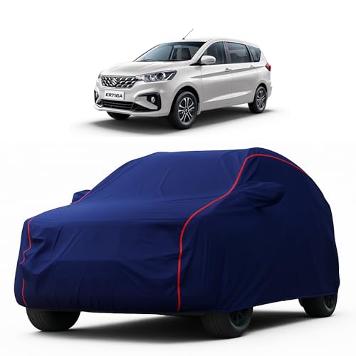 Image of Heavy-Duty Car Cover for Compatible with Maruti Ertiga (2012 to 2025 All Models) Deluxe Car Protection Cover - Waterproof & UV-Resistant All-Season Exterior Protection