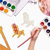 30 Pack 4 Inch Wood Beach Chair Cutouts Unfinished Wood Beach Chair Crafts Wooden Beach Chair Hanging Ornaments DIY Beach Chair Craft Gift Tags for Home Party Decoration #4
