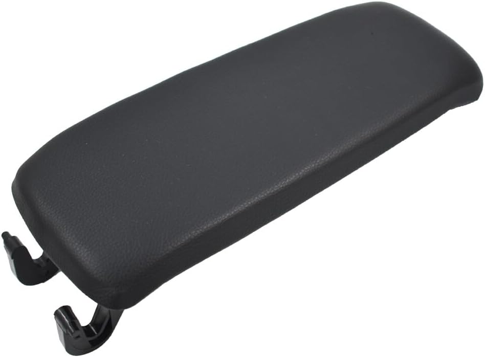 Black Armrest Center Box Console Lid Cover For 2004-2008 AUDI A4 B7 OEM Equivalent Replacement