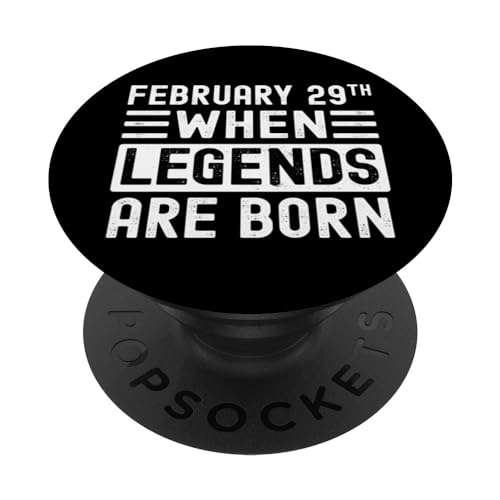 Cumpleaños 29 de febrero PopSockets PopGrip Intercambiable