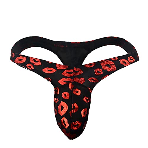 COMLIFE Men's G-String Underwear Comfy Tag-Free Bikini Underpants Bulge Pouch Breathable T-back