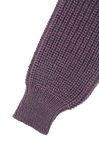 Aran Crafts Men's Fisherman Rib Irish Crew Neck Sweater, 100% Super Soft Wool, Authentic & Traditional, Classic Fisherman Sweater-Style Knit, Warm Natural Fibers, C761-Lg-Dam #TOP3