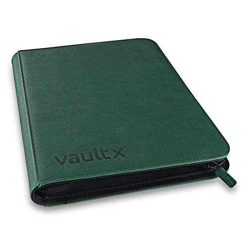 Vault X Premium eXo-Tec Zip Heftmappe - 9 Fächer Sammelkarten Trading Cards Mappe - 360 Fächer mit Seitenöffnung für Spielkarten zum sammeln und tauschen