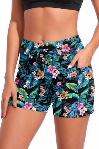 Image of Womens V Cross Swim Shorts Tummy Control Bottoms (Available in Plus)