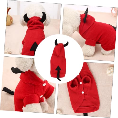 Disfraz devil para perro tamaño S miniatura 6