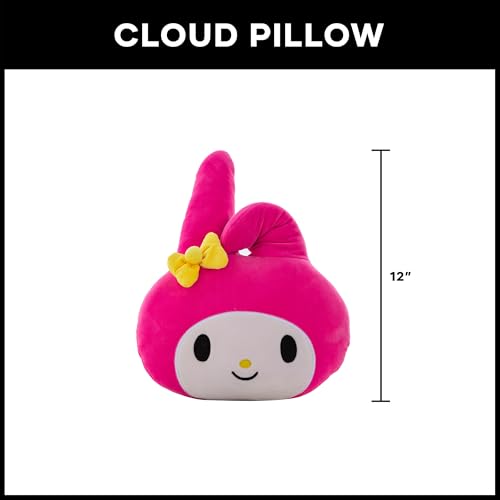 Image of Northwest My Melody Cloud Pillow 12 inch - Plush Kids Stuffed Toy, Cartoon Character, Bedroom Decor, Gift for Girls & Boys