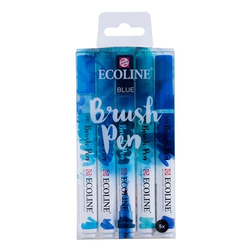 Talens Ecoline 5 Brush Pens "Blue"