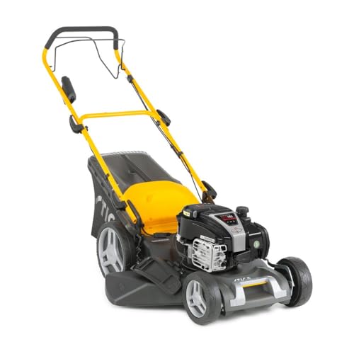 STIGA Tondeuse à Essence autoportée Combi 48 SEQ B MS – Largeur de Coupe 46 cm, Moteur Briggs & Stratton 150 CC, Bac Hybride 60L, Fonctionnalité 4-en-1...