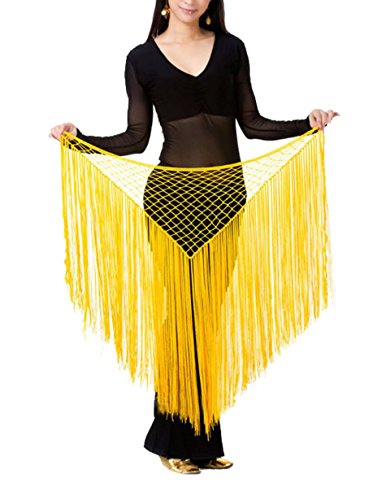 Hoerev handgemachte Bauchtanz Hüfttuch, PaillettenrockFransen - Hüfttuch