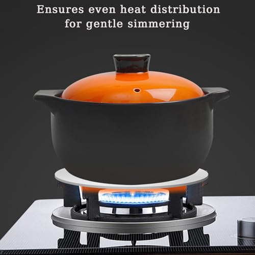 Difusor de Calor Flygragon 28 cm - Placa Acero Inoxidable para Todo Tipo de Cocinas (Gas, Eléctrica, Vitrocerámica) - Asa Desmontable y Distribución Uniforme - imagen 7