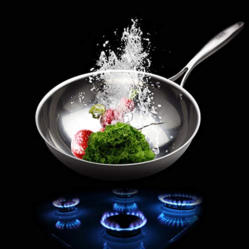 Wok de aluminio anodizado con tapa de acero inoxidable miniatura 2