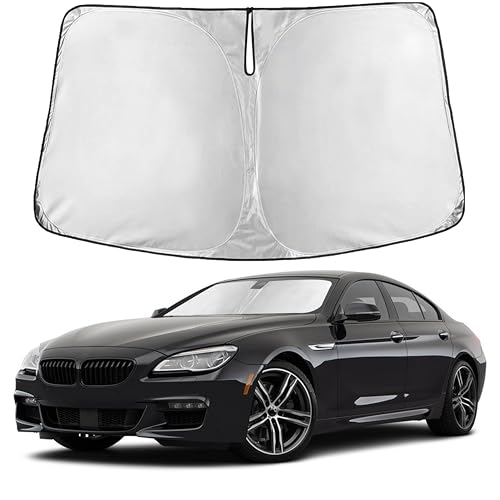 Image of EcoNour Windshield Sun Shade Compatible for Nissan Armada 2017-2025 | Full-Size SUV Front Window Sunshade | Foldable Sun Visor Shield | Blocks UV Rays & Reduces Heat