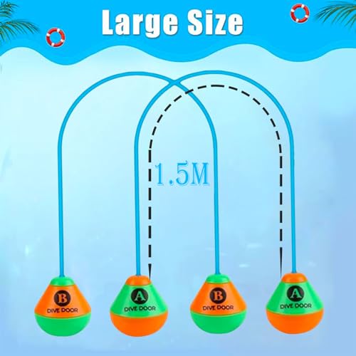 2 Stück Tauchtüren Tauchspielzeug für Kinder ab 5 6 7 8 9 10,Schwimmbad Spielzeug,Unterwasser Tauchtüren Pool Spielzeug Wasserspielzeug für Jungen Mädchen Kinder Sommer Geschenk Tauchen Lerne Training