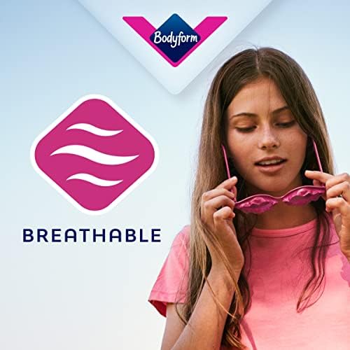 Bodyform Dailies So Slim Panty Liners, 384 (32 x 12 Packs) Lightly Scented, Breathable, Flexible, Individually Wrapped Liners