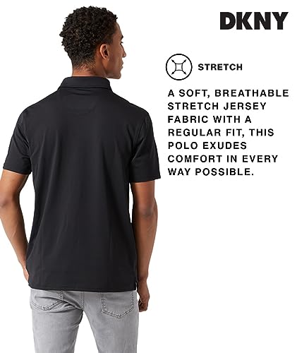 Polo para Hombre DKNY de Manga Corta, Quick Dri Fit para Golf y Rendimiento con Bolsillo miniatura 5