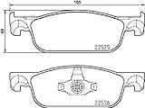 Breite: 155, 1 mm, Bremssystem: Teves, Dicke/Stärke: 17 mm, Höhe: 49, Verschleißwarnkontakt: exkl. Verschleißwarnkontakt